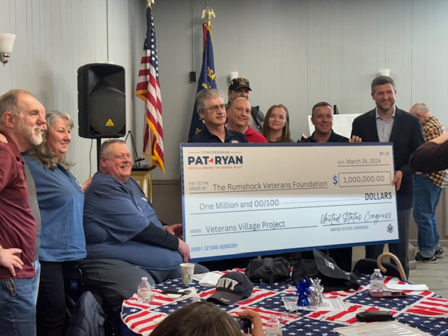 Rumshock Veterans Foundation and Rep. Pat Ryan